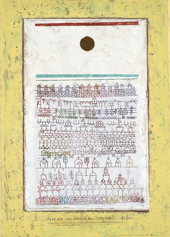 A sheet from the city book 1928