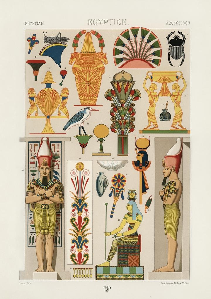 Egyptian pattern L’ornement Polychrome