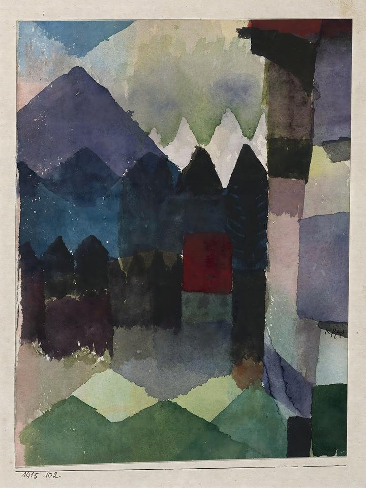 Fohn im Marc’schen Garten (1915)