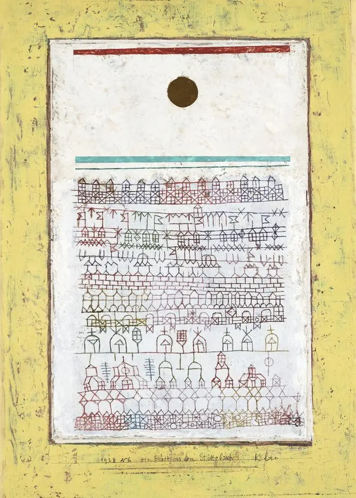 A sheet from the city book