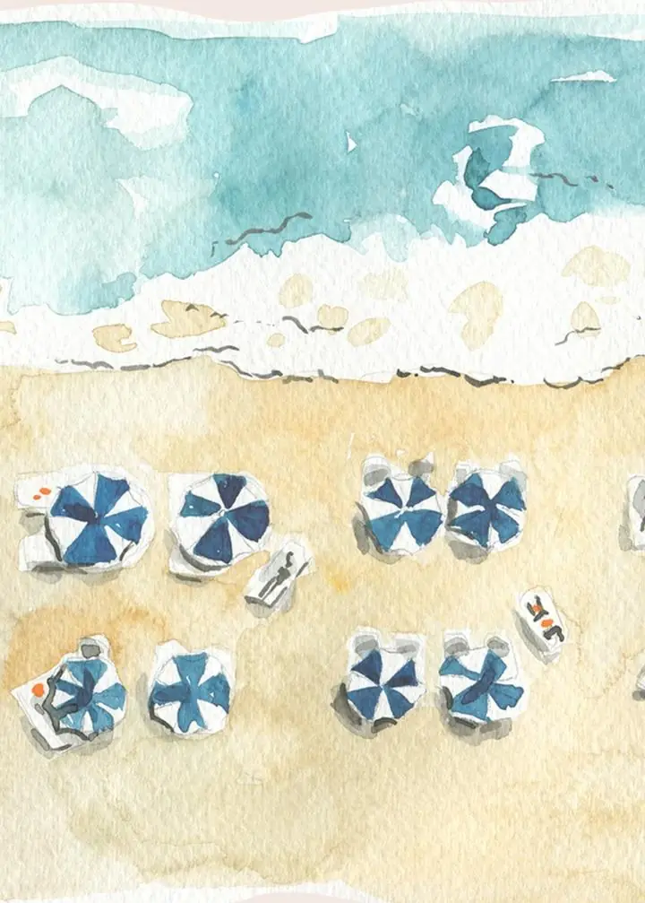 Beach Scene Serenity