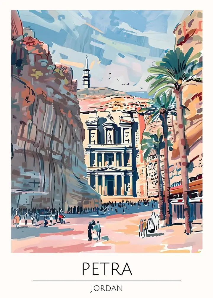 Beige Ancient Building