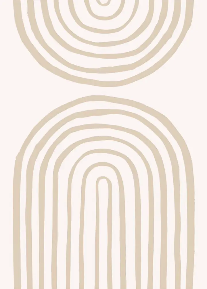 Beige Arches Pattern Design