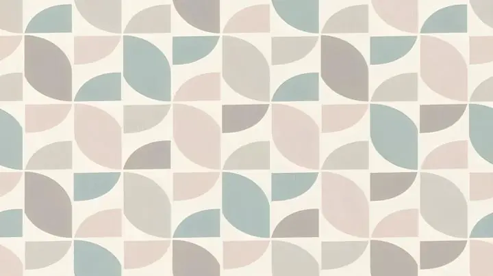 Beige Blue Gray Geometric Pattern