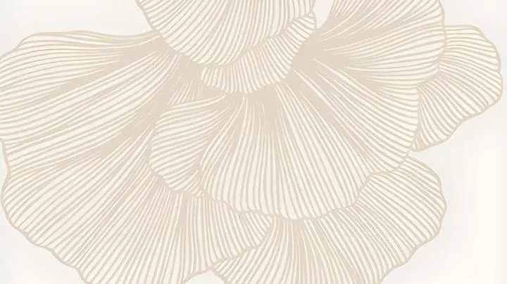 Beige Flower Illustration 2