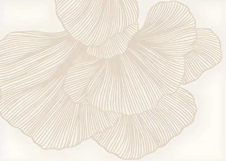 Beige Flower Illustration