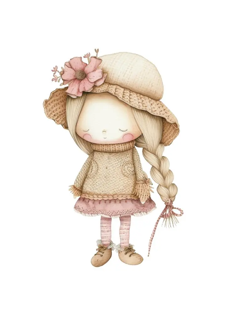 Beige Little Girl