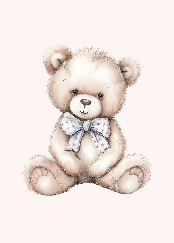 Beige Teddy Bear 3