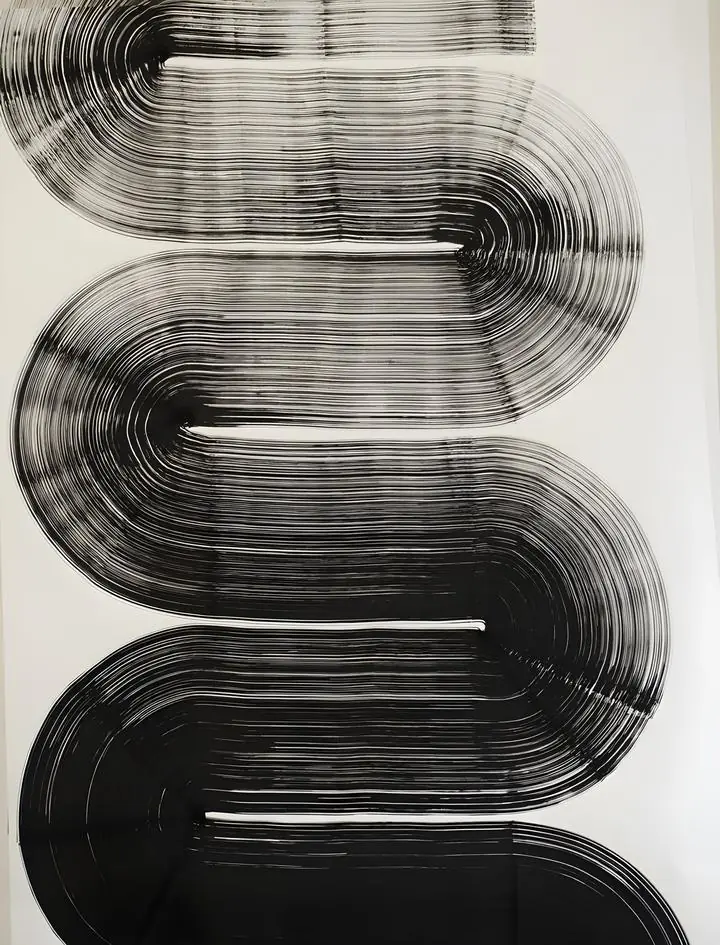 Black Abstract Artwork 7