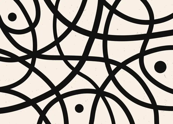 Black Abstract Pattern