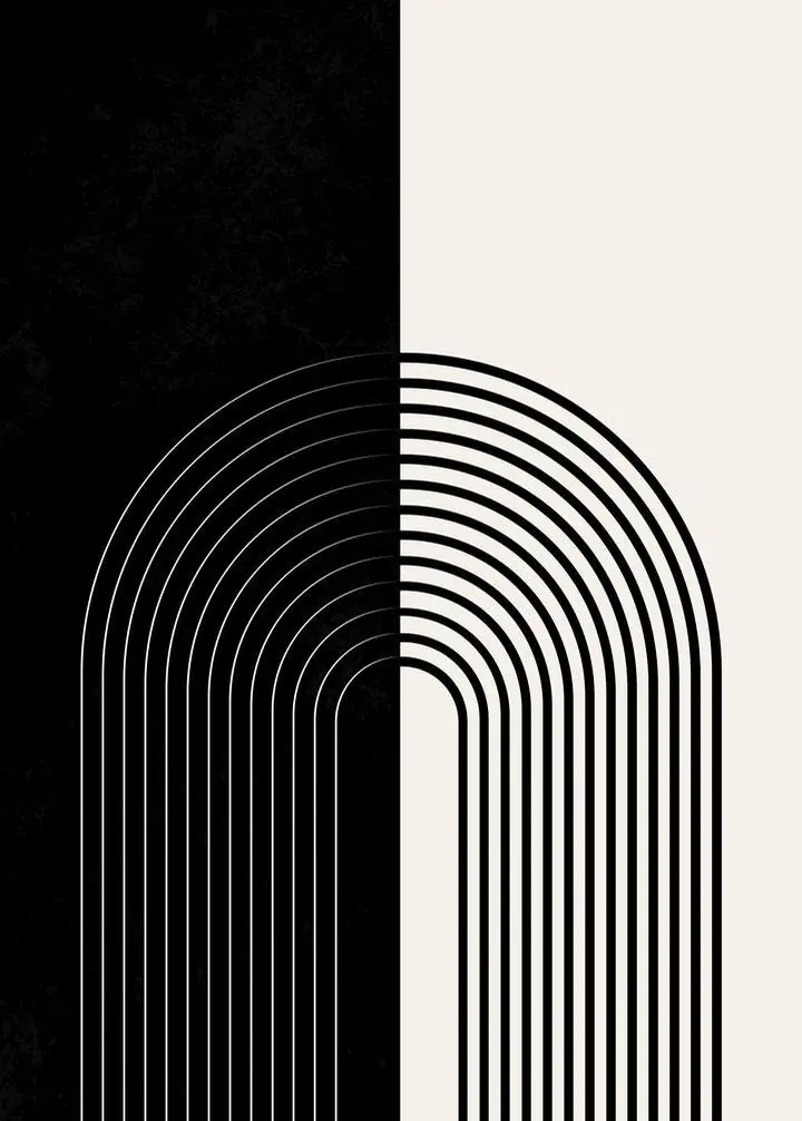 Black And White Archway