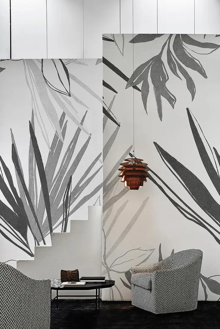 Black Leaves Gray Plant, Wallpaper, Tropical, Wallpaper, Wall Art, Acrylic, Stretch Ceiling, Glass Film, Wall Mural, Home Decor, Kids, Bedroom, living room, Office, UV Print, Flat bed, Embossed, Artist, Design, Canvas, Canvas Print, Art Prints, Foamboard, Sand Art, Vinyl, Tote Bag, Leather, Rexine, Carpet, Mat, Backlit Fabric, ACP, Print, Metal, Surat, Gujarat, India
