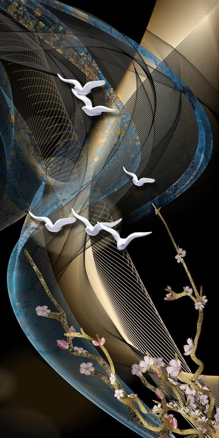 Blue Birds Cherry Blossom Branch, Wall Art, Decor Wall Art, Decor Wall Art G, Wallpaper, Wall Art, Acrylic, Stretch Ceiling, Glass Film, Wall Mural, Home Decor, Kids, Bedroom, living room, Office, UV Print, Flat bed, Embossed, Artist, Design, Canvas, Canvas Print, Art Prints, Foamboard, Sand Art, Vinyl, Tote Bag, Leather, Rexine, Carpet, Mat, Backlit Fabric, ACP, Print, Metal, Surat, Gujarat, India