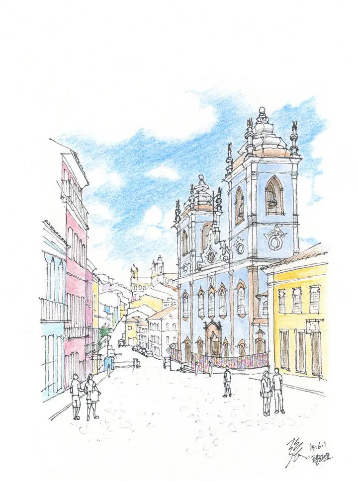 Blue Church Building