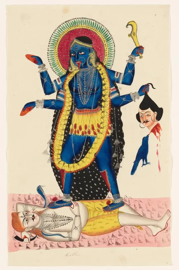 Blue Goddess Kali Painting 2