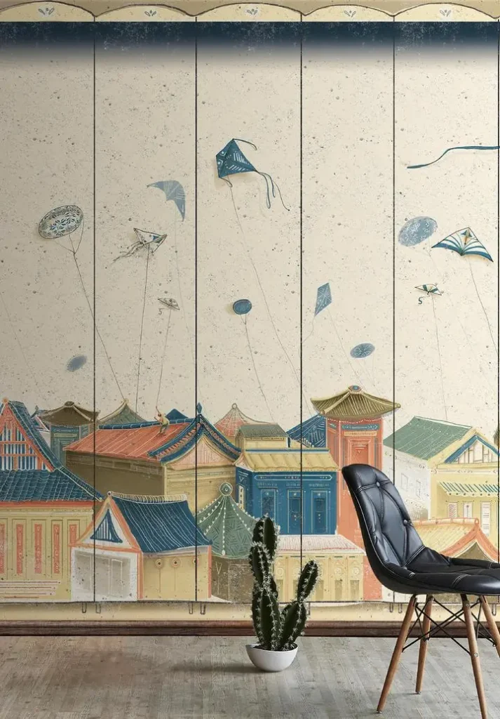 Blue Green Roofed Buildings