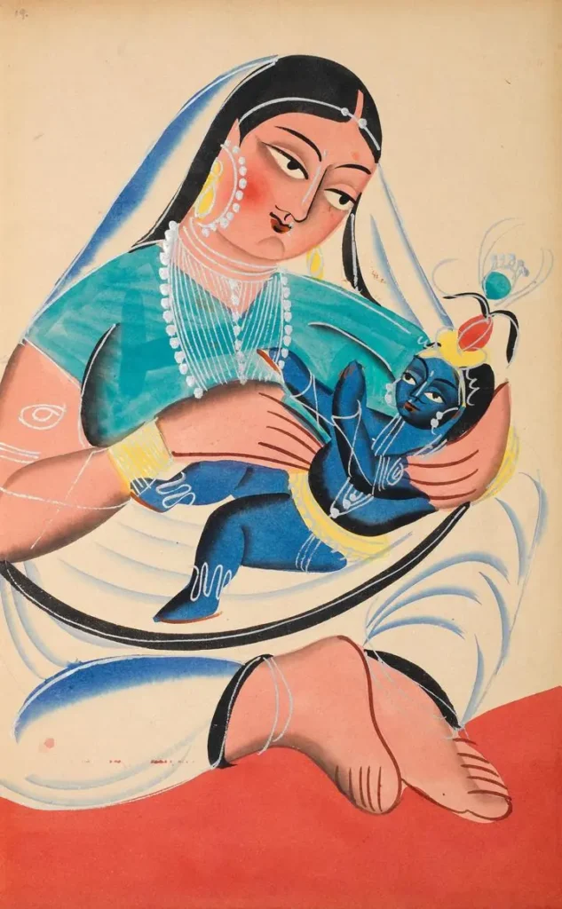 Blue Krishna Painting