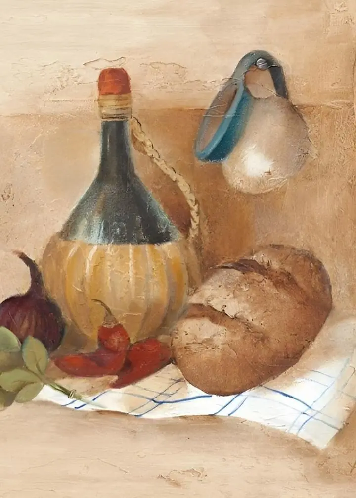 Bread Wine Fruits