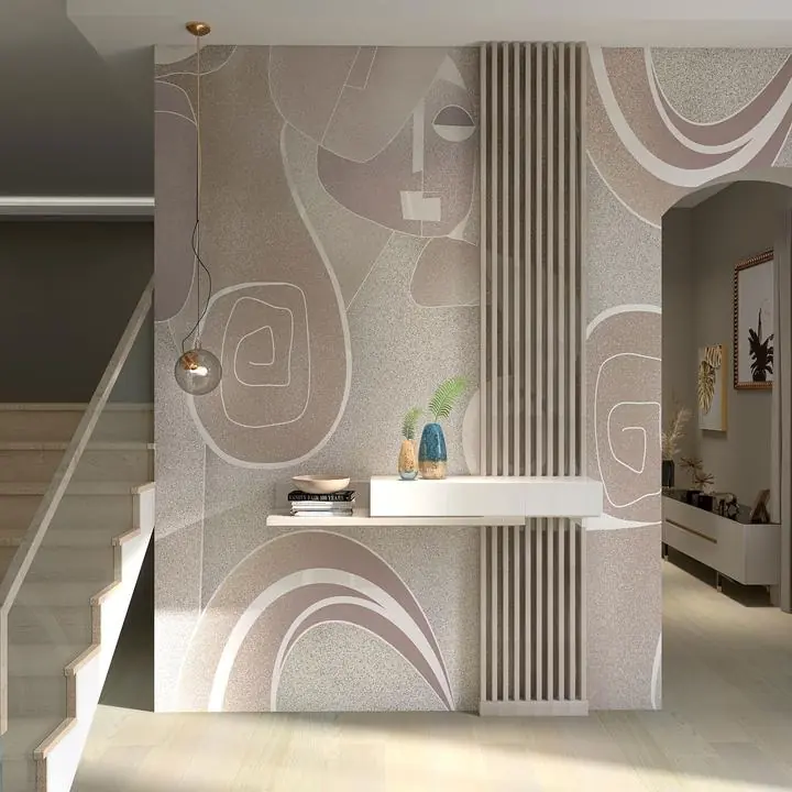 Brown Abstract Faces