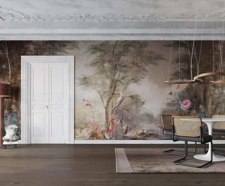 Brown Forest With Animals