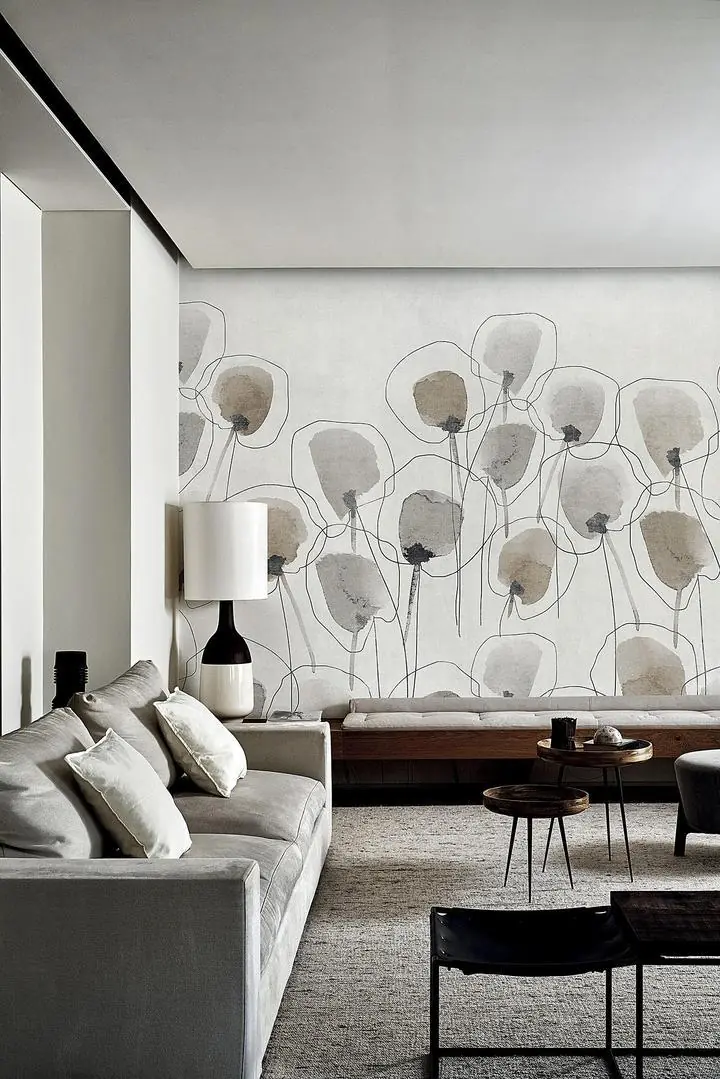 Brown Gray Flowers, Wallpaper, Water Color, Wallpaper, Wall Art, Acrylic, Stretch Ceiling, Glass Film, Wall Mural, Home Decor, Kids, Bedroom, living room, Office, UV Print, Flat bed, Embossed, Artist, Design, Canvas, Canvas Print, Art Prints, Foamboard, Sand Art, Vinyl, Tote Bag, Leather, Rexine, Carpet, Mat, Backlit Fabric, ACP, Print, Metal, Surat, Gujarat, India