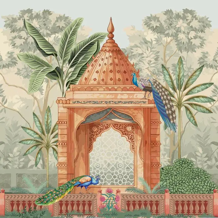 Brown Hindu Temple Archway