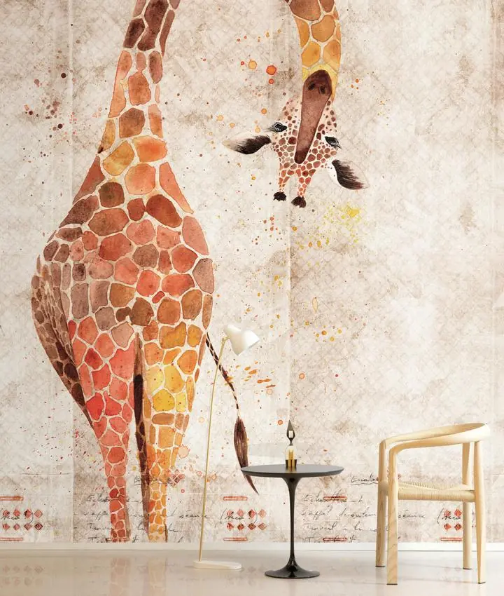 Brown Orange Giraffe