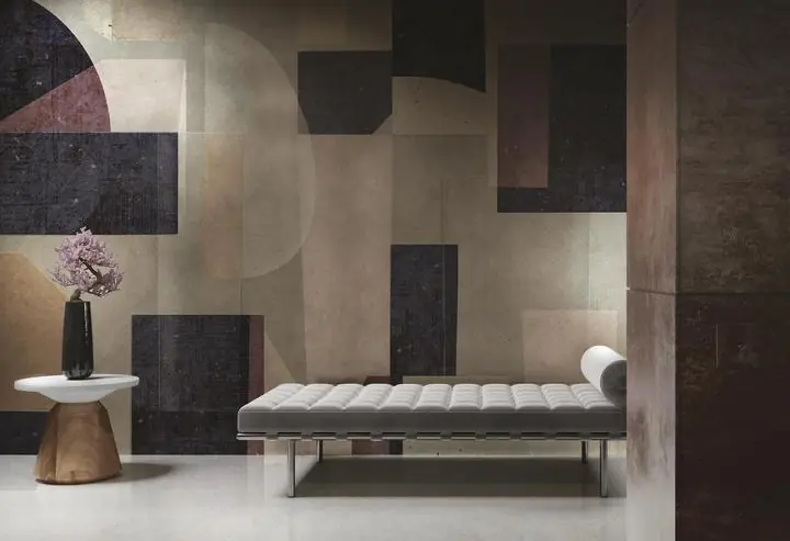 Brown Rectangle Gray Black Beige White