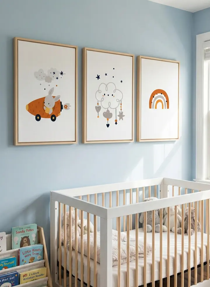 Brown Rocket Car Gray Cloud