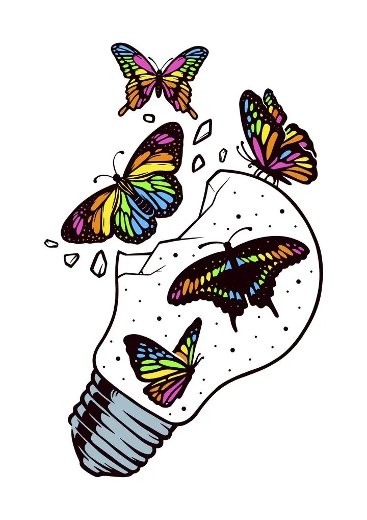 Butterflies Emerging Freely