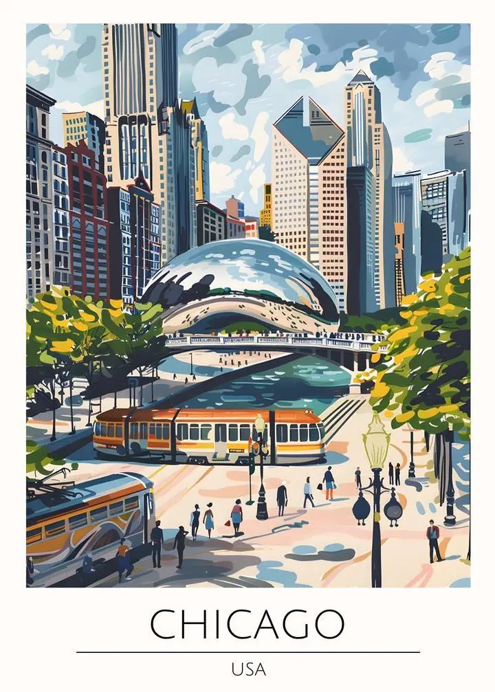 Chicago Cityscape Artwork