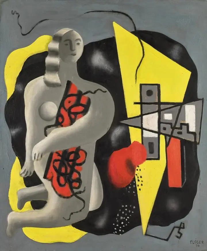 Composition (La Danseuse au triangle jaune) (1930)