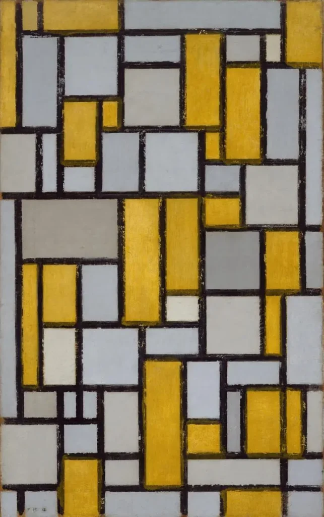 Composition with Grid 1 (1918)