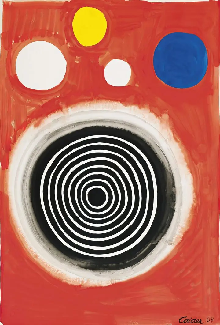 Concentric Nebula (1967), Paintings, Alexander Calder, Wallpaper, Wall Art, Acrylic, Stretch Ceiling, Glass Film, Wall Mural, Home Decor, Kids, Bedroom, living room, Office, UV Print, Flat bed, Embossed, Artist, Design, Canvas, Canvas Print, Art Prints, Foamboard, Sand Art, Vinyl, Tote Bag, Leather, Rexine, Carpet, Mat, Backlit Fabric, ACP, Print, Metal, Surat, Gujarat, India