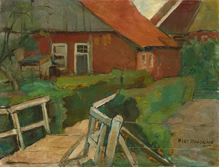 Farm Building With Bridge (1899)