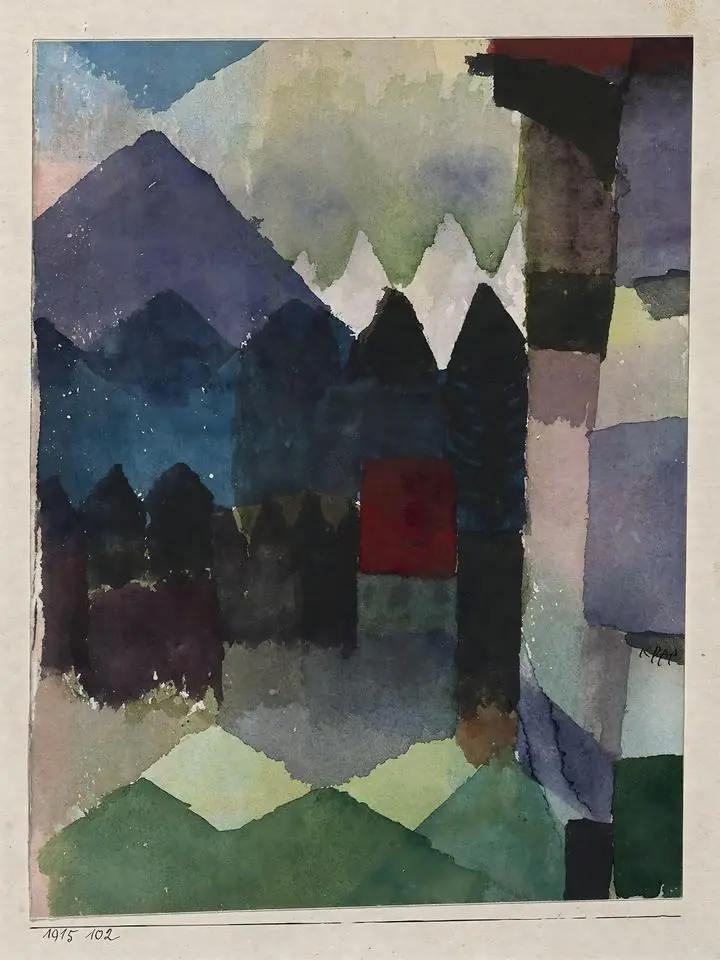 Fohn im Marc’schen Garten (1915)