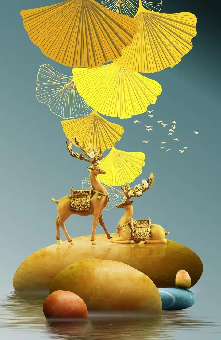 Golden Deer On Rock, Wall Art, Old Gold, Gold A, Wallpaper, Wall Art, Acrylic, Stretch Ceiling, Glass Film, Wall Mural, Home Decor, Kids, Bedroom, living room, Office, UV Print, Flat bed, Embossed, Artist, Design, Canvas, Canvas Print, Art Prints, Foamboard, Sand Art, Vinyl, Tote Bag, Leather, Rexine, Carpet, Mat, Backlit Fabric, ACP, Print, Metal, Surat, Gujarat, India