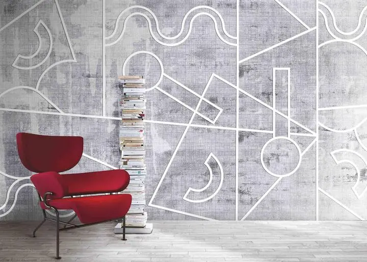 Gray Abstract Art Composition 2