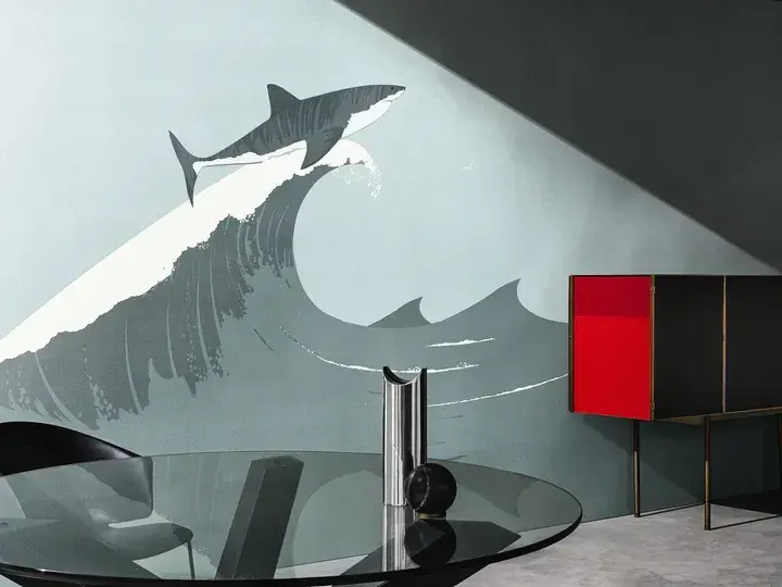 Gray Shark Ocean Wave