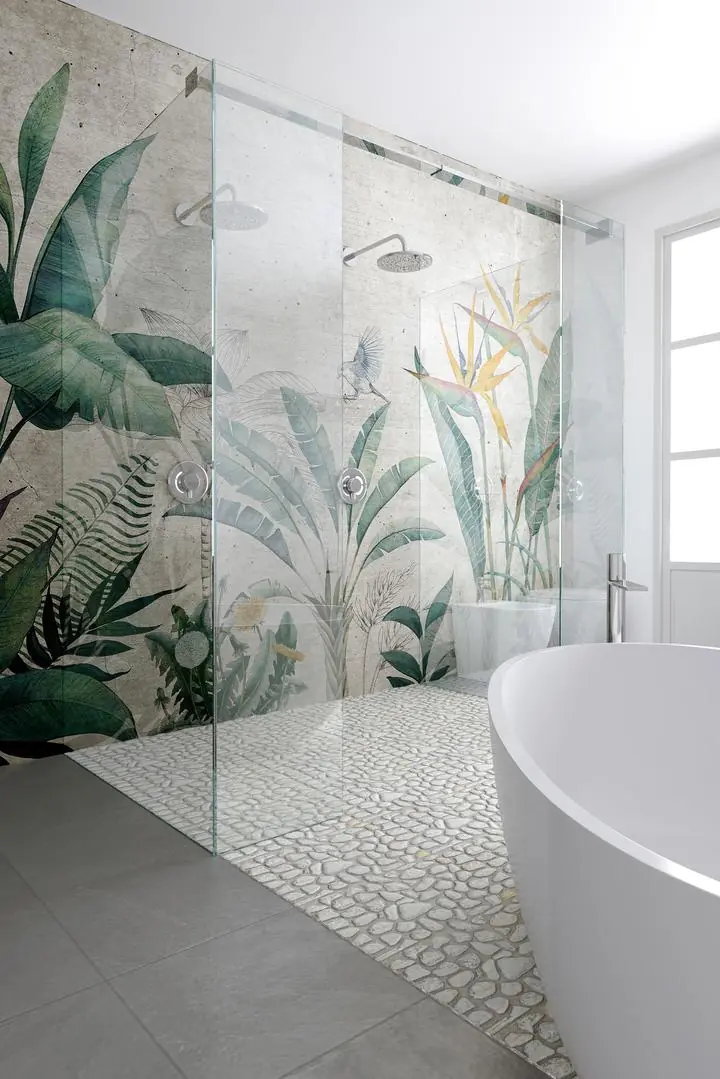 Green Large Leafy Tropical Plants 2, Wallpaper, Tropical, Wallpaper, Wall Art, Acrylic, Stretch Ceiling, Glass Film, Wall Mural, Home Decor, Kids, Bedroom, living room, Office, UV Print, Flat bed, Embossed, Artist, Design, Canvas, Canvas Print, Art Prints, Foamboard, Sand Art, Vinyl, Tote Bag, Leather, Rexine, Carpet, Mat, Backlit Fabric, ACP, Print, Metal, Surat, Gujarat, India