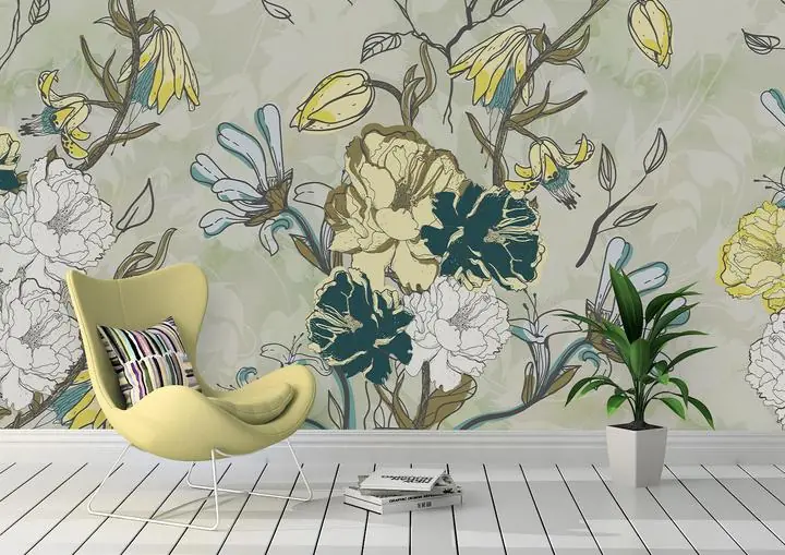 Green Yellow White Flowers