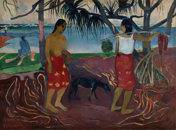 I Raro te Oviri (Under the Pandanus) (1891)
