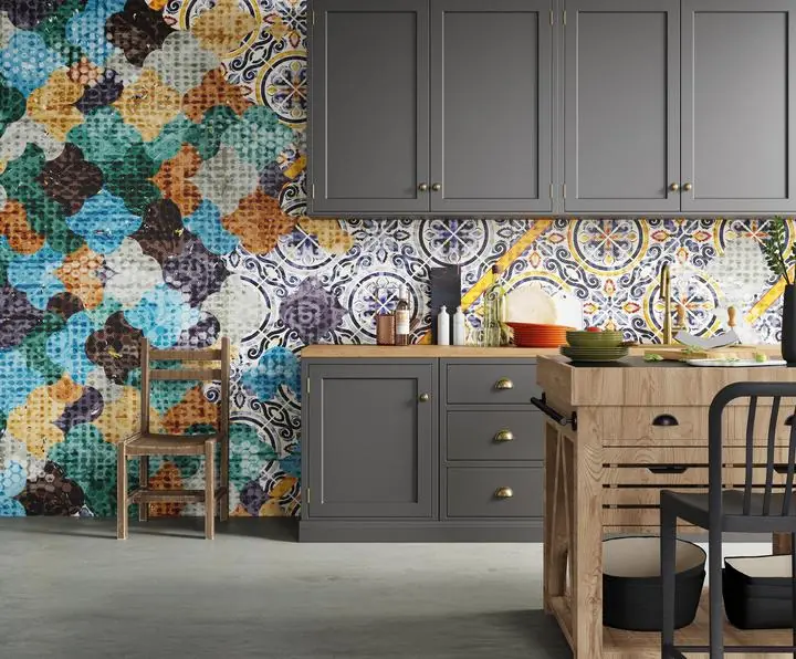 Multicolored Tile Pattern