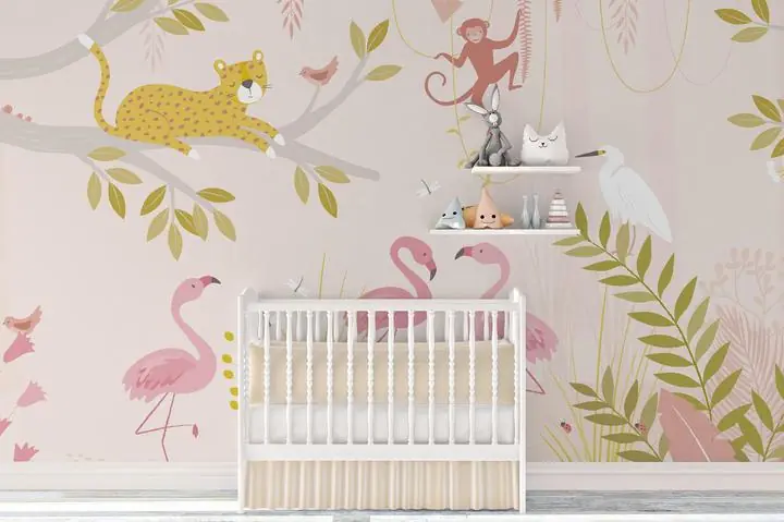 Pink Flamingo Yellow Cheetah Brown Monkey