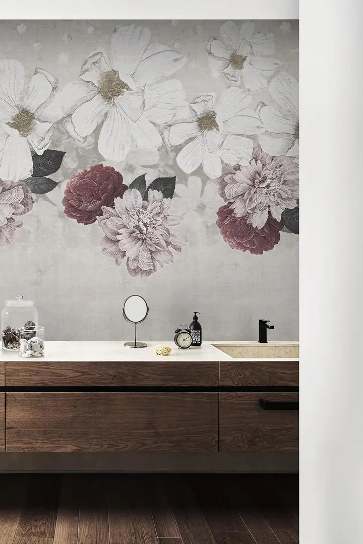 Pink Peony White Flower Brown Leaf, Wallpaper, Floral, Wallpaper, Wall Art, Acrylic, Stretch Ceiling, Glass Film, Wall Mural, Home Decor, Kids, Bedroom, living room, Office, UV Print, Flat bed, Embossed, Artist, Design, Canvas, Canvas Print, Art Prints, Foamboard, Sand Art, Vinyl, Tote Bag, Leather, Rexine, Carpet, Mat, Backlit Fabric, ACP, Print, Metal, Surat, Gujarat, India