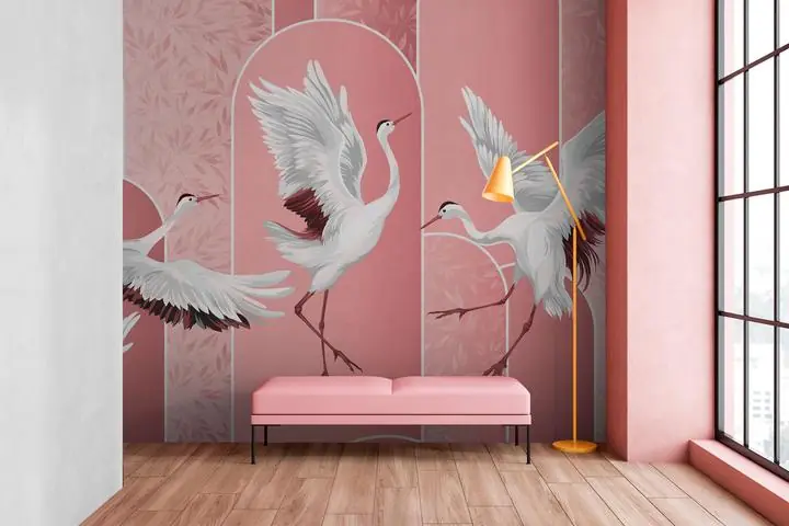 Pink White Birds 2