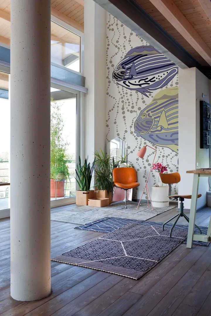 Purple Fish Gray Blue Yellow, Wallpaper, Under Water, Wallpaper, Wall Art, Acrylic, Stretch Ceiling, Glass Film, Wall Mural, Home Decor, Kids, Bedroom, living room, Office, UV Print, Flat bed, Embossed, Artist, Design, Canvas, Canvas Print, Art Prints, Foamboard, Sand Art, Vinyl, Tote Bag, Leather, Rexine, Carpet, Mat, Backlit Fabric, ACP, Print, Metal, Surat, Gujarat, India