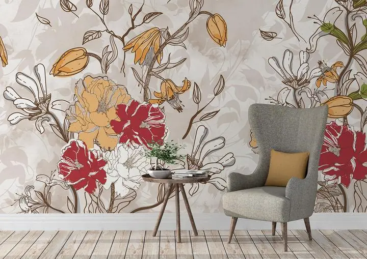 Red White Yellow Flowers